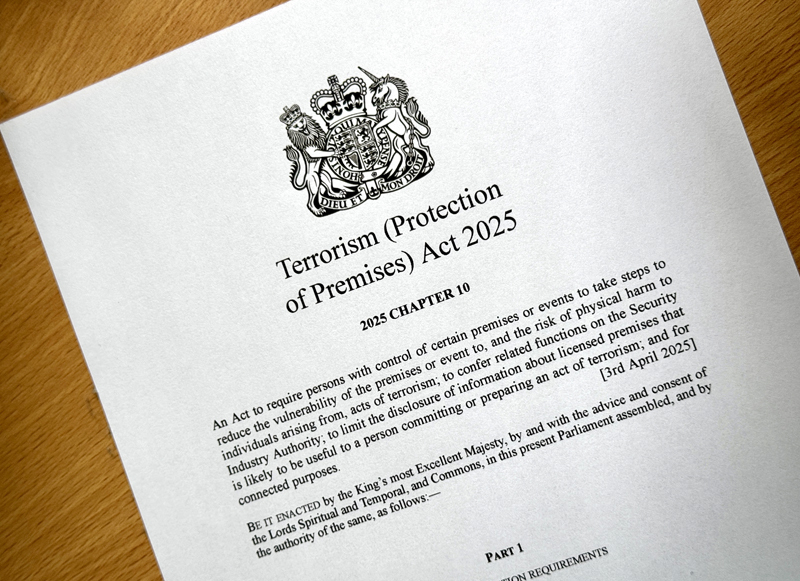 Terrorism Protection of Premises Act 2025, known as Martyns Law_WEB